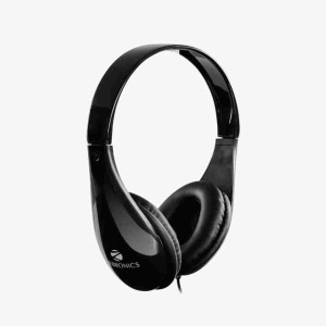 ZEBRONICS ZEB-2100HMV Wired Headset  (Black, On the Ear)